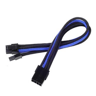 Silverstone SST-PP07-PCIBA PCIE-8pin to PCIE-6+2pin(250mm), Black & Blue