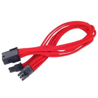 Silverstone SST-PP07-PCIR PCIE-8pin to PCIE-6+2pin(250mm),Red