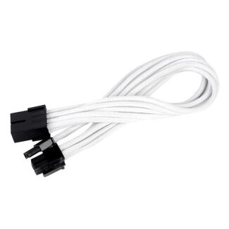 Silverstone SST-PP07-PCIW PCIE-8pin to PCIE-6+2pin(250mm) Power Cable Extneder,White