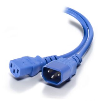 Alogic MF-C13C14-05-BLU 5m IEC C13 to IEC C14 Computer Power Extension Cord - Male to Female - Blue