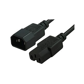 Comsol IEC-C14C15-01 1M High Temperature Power Cable IEC-C14(M) - IEC-C15(F)