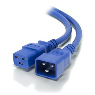 Alogic MF-C19C20-05-BLU 5m IEC C19 to IEC C20 Power Extension Male to Female Cable - Blue