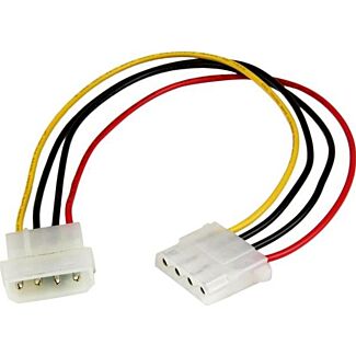 StarTech LP4POWEXT12 12in Molex LP4 Power Extension Cable M/F