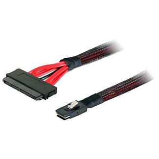 Alogic IMS-0.5-8484-8087 0.5M Mini SAS (SFF-8087) to (4) SFF-8484 Cable