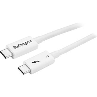 StarTech TBLT34MM50CW 0.5m Thunderbolt 3 Cable 40Gbps - White