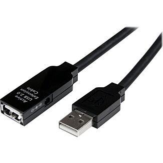 StarTech USB2AAEXT15M 15m USB 2.0 Active Extension Cable - M/F