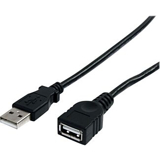 StarTech USBEXTAA10BK 10 ft Black USB Extension Cable A to A