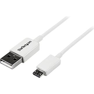 StarTech USBPAUB2MW 2m White Micro USB Cable - A to Micro B