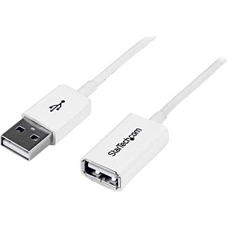 StarTech USBEXTPAA1MW 1m White USB 2.0 Extension Cable - M/F