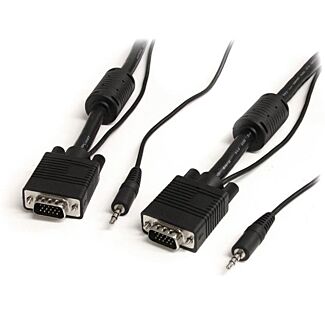 StarTech MXTHQMM2MA 2m Coax High Resolution Monitor VGA Cable with Audio M/M