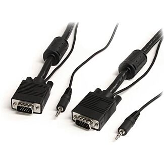 StarTech MXTHQMM10MA 10m High Res Monitor VGA Cable w/ Audio