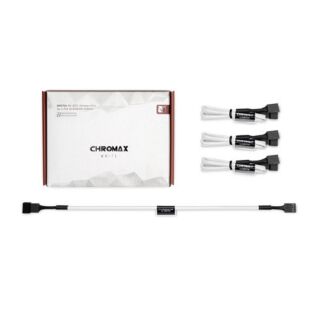 Noctua NA-SEC1-WHITE NA-SEC1 Chromax 30cm Fan Extension Cables (3 Pack)