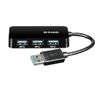 D-Link 4-Port SuperSpeed USB 3.0 Portable Hub - DUB-1341