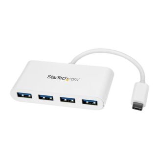 StarTech HB30C4ABW 4 Port USB C Hub - C to A - USB 3.0 Hub