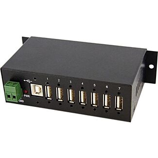 StarTech ST7200USBM Mountable Industrial 7 Port USB Hub