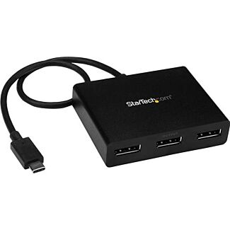 StarTech MSTCDP123DP MST Hub - 3 port USB C DisplayPort Hub