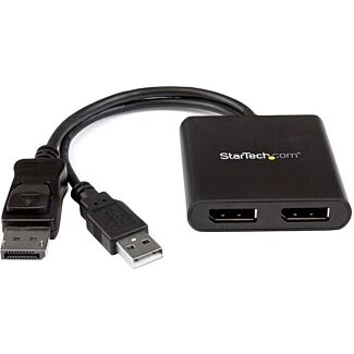 StarTech MSTDP122DP MST hub - DisplayPort to 2x DisplayPort