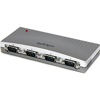 StarTech ICUSB2324 4 Port USB to RS232 Serial Adapter Hub