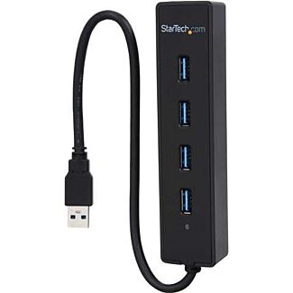 StarTech ST4300PBU3 4 Port SuperSpeed Portable USB 3.0 Hub