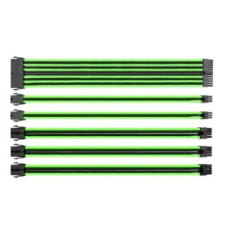 Thermaltake AC-034-CN1NAN-A1 TtMod Sleeved PSU Extension Cable Set Green/Black