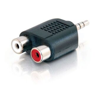 Alogic 3.5M-2RCAF-ADP 3.5mm Stereo Audio to 2 x RCA Stereo Adapter 1 Male to 2 Female