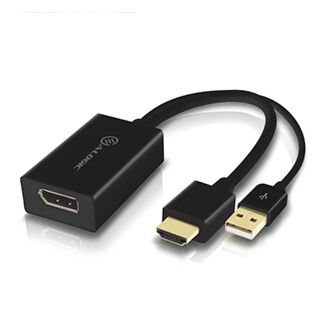 Alogic HDDPU-ACTV HDMI Male to DisplayPort Female Adapter with USB Cable