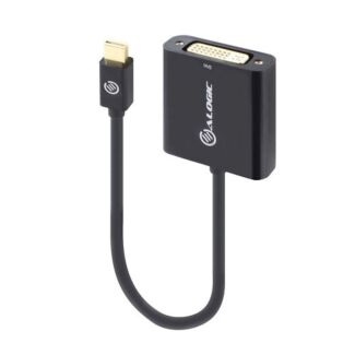 ALOGIC MDP-DVBK-ACO 20cm Mini DisplayPort to DVI Adapter Male to Female