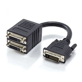 Alogic DVI-MFF-SPL DVI-D Dual Link to 2 x DVI-D Dual Link Display Splitter Adapter 1 Male to 2 Female