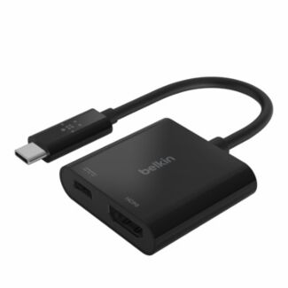 Belkin AVC002BTBK USB-C TO HDMI Adapter with 60W Power Delivery Black