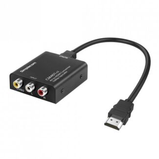 Simplecom CM401 V2 Composite AV CVBS to HDMI Video Converter 1080p Upscaler Alloy Case