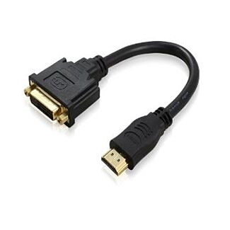 Alogic HDMI-DVI-15MF 15cm HDMI (M) to DVI-D (F) Adapter Cable - M to F