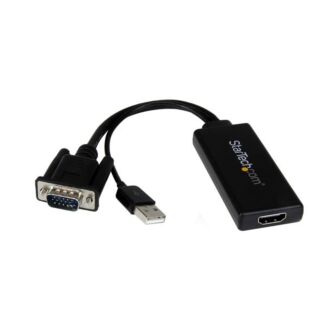 StarTech VGA2HDU VGA to HDMI Adapter with USB Audio Power