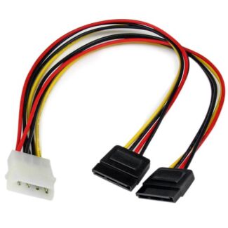 StarTech PYO2LP4SATA 12 LP4 to 2x SATA Power Y Cable Adapter