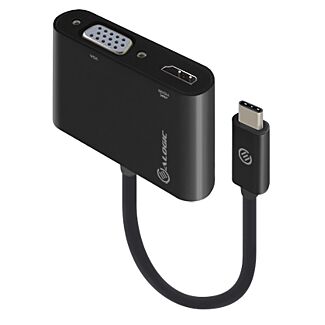 Alogic UCVGHD-ADP 2-in-1 USB-C to HDMI VGA Adapter - Male to 2-Female