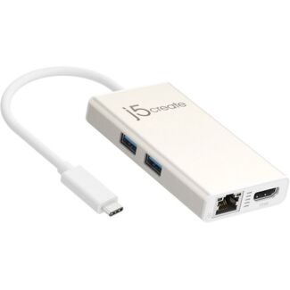 j5create JCA374 USB Type-C Multi-Adapter with HDMI/Gigabit Ethernet/USB3.1 Gen1 Hub