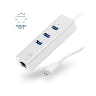 Alogic VPLUC3AGE VROVA PLUS USB-C to Gigabit Ethernet & 3 Port USB Hub