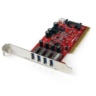 StarTech PCIUSB3S4 4 Port PCI USB 3.0 Card w/ SATA Power