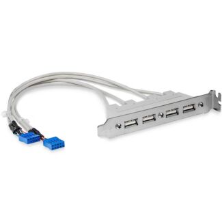 StarTech USBPLATE4 4 Port USB A Female Slot Plate Adapter