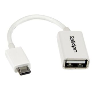 StarTech UUSBOTGW 5in White Micro USB to USB OTG Adapter