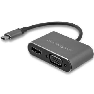 STARTECH CDP2HDVGA USB C to VGA and HDMI Adapter - Aluminum