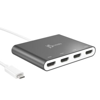 J5Create JCA366 USB-C to 4-Port Quad HDMI Multi-Monitor Adapter