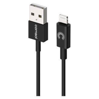 Comsol AL12BK 1.2m Lightning to USB Cable Black