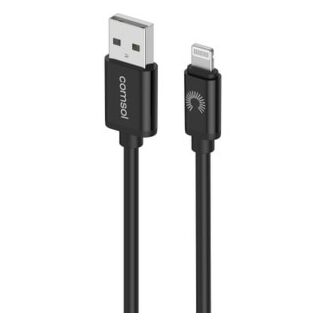 Comsol AL20BK 2m Lightning to USB Cable Black