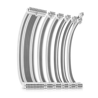 Antec AT-ECAB-W300-C1P4-W/GY PSU Sleeved Extension Cable Kit V2 Grey & White 30cm