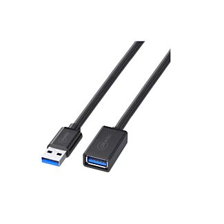 Cruxtec ATAF-5G-2MBK USB-A Male to USB-A Female Extension Cable 2m