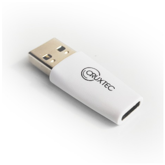 Cruxtec ATC5G-WH USB 3.0 USB-A Male to USB-C Female Adapter