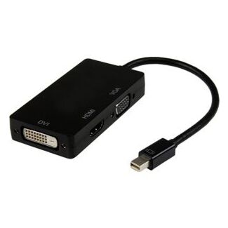 Alogic MDP-VGDVHD-ADP 25cm Mini Display Port to HDMI/VGA/DVI Adapter