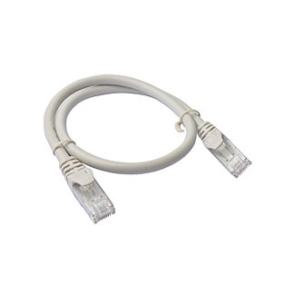 8ware PL6A-0.25GRY Cat6a UTP Ethernet Cable, Snagless Grey 0.25m