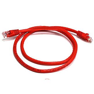 8ware PL6A-0.25RD Cat 6a UTP Ethernet Cable, Snagless - 0.25m (25cm) Red