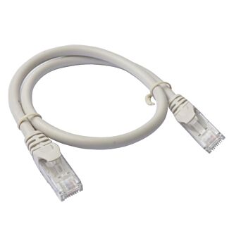 8ware PL6A-0.5GRY Cat 6a UTP Ethernet Cable, Snagless - Grey 0.5M